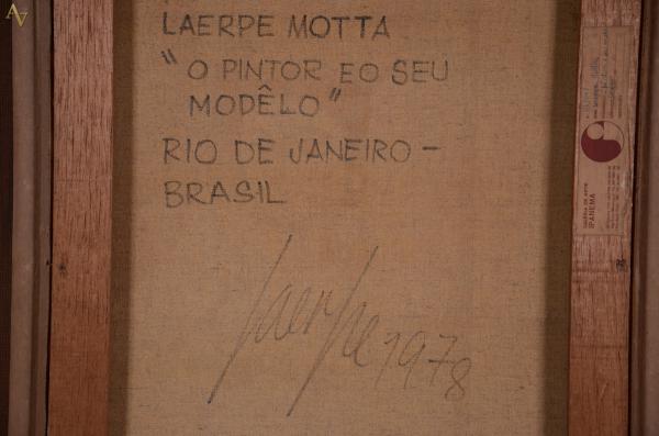 LAERPE MOTTA (1933) - "O Pintor e seu modelo" - Rio de... - foto 4 de 4