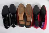 Tres pares de sapatos femininos, das marcas GUC... - Tres pares de sapatos femininos, das marcas GUCCI, FERRAGAMO e MAGNI. Peças usadas seminovas. Tamanho 36.
