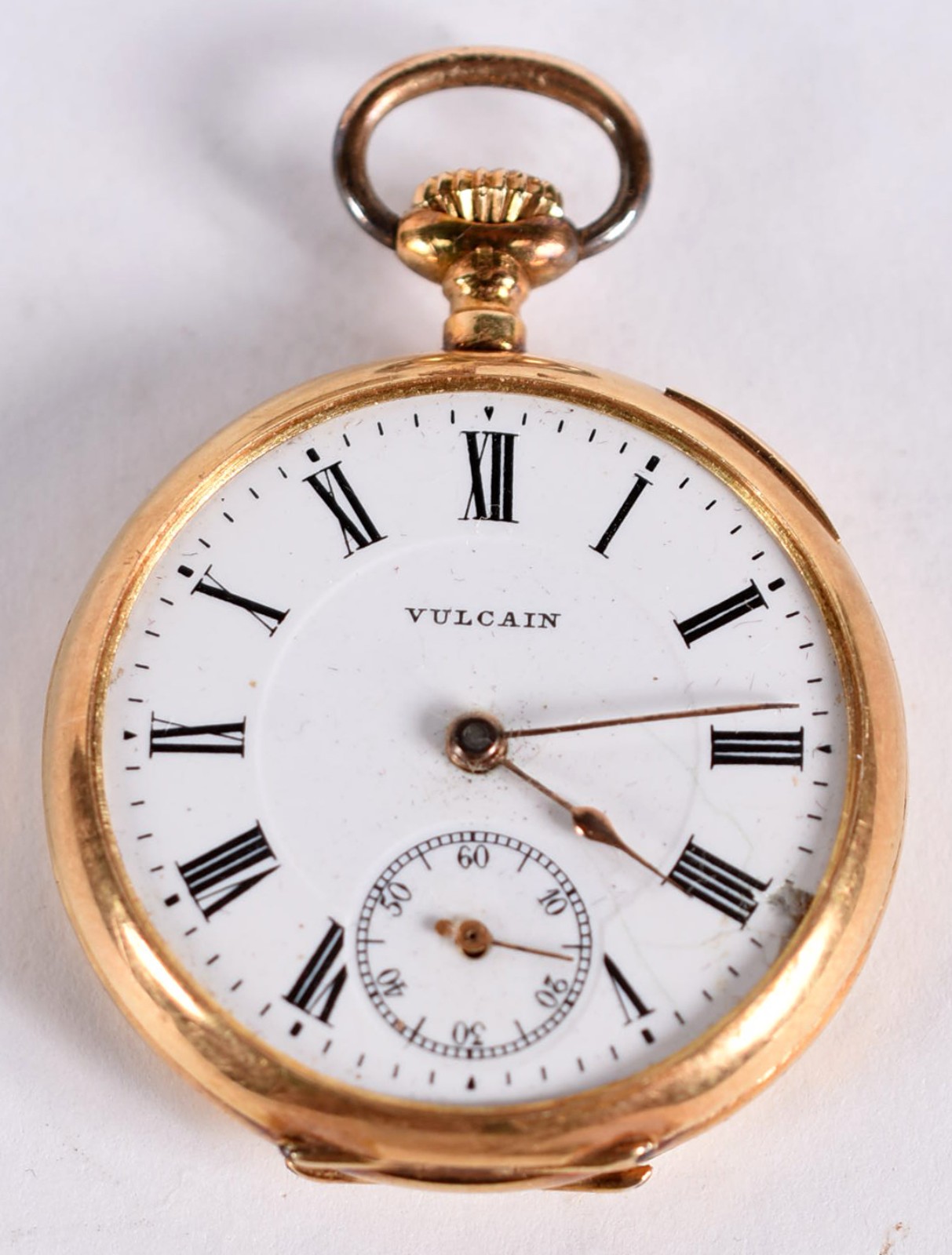 Relógio de ouro 18 k da marca Vulcain, na caixa original (vidro... - foto 1 de 9