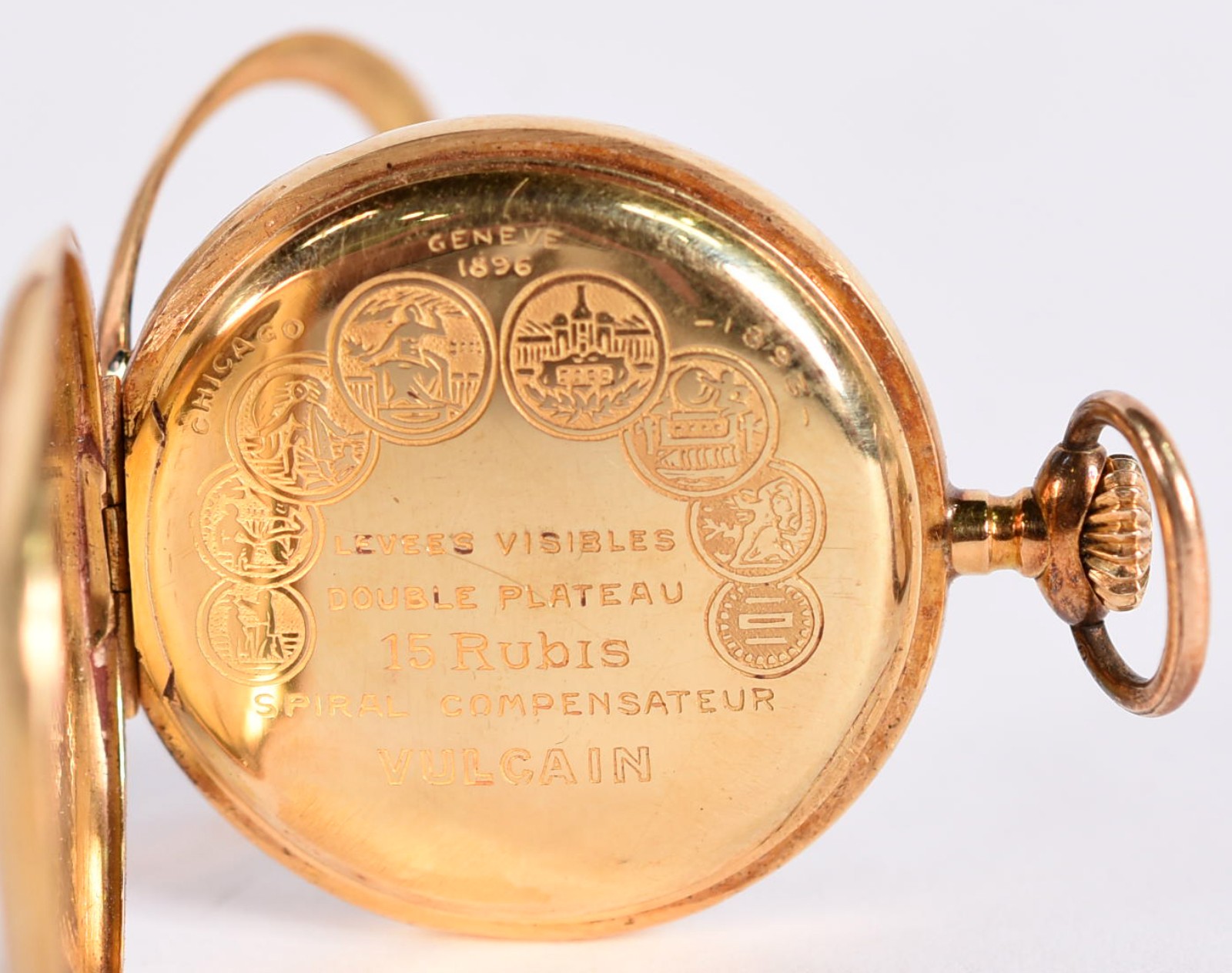 Relógio de ouro 18 k da marca Vulcain, na caixa original (vidro... - foto 4 de 9
