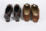 Dois pares de sapatos femininos italianos FERRA... - Dois pares de sapatos femininos italianos FERRAGAMO, tamanho brasileiro 36. Peças usadas seminovas.