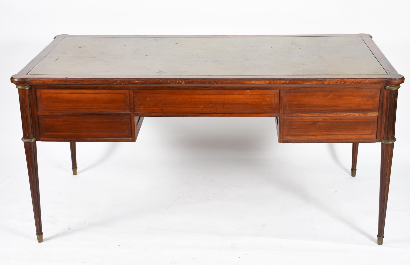 Mesa para escritório de madeiraa nobre, estilo ingles, cinco gavetas... - foto 5 de 5