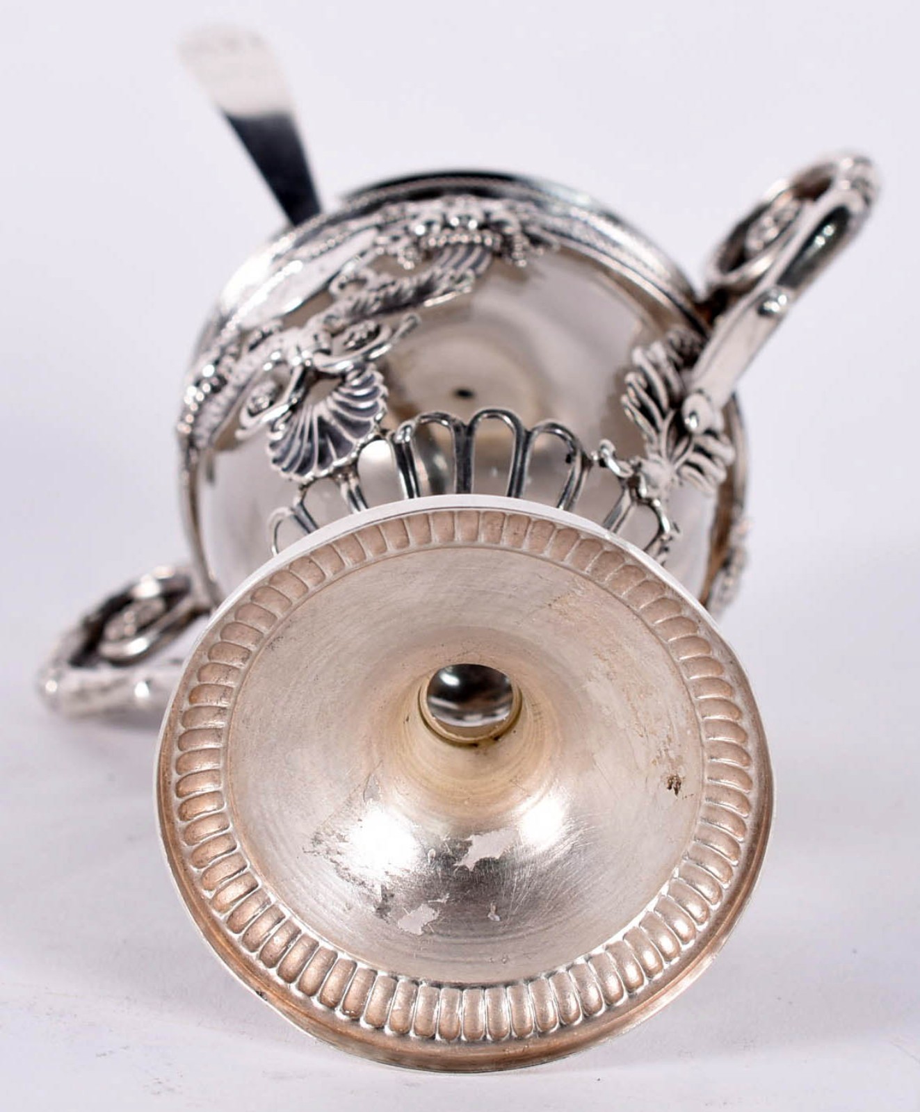 Açucareiro de prata de lei, interior com recipiente de cristal e... - foto 5 de 6