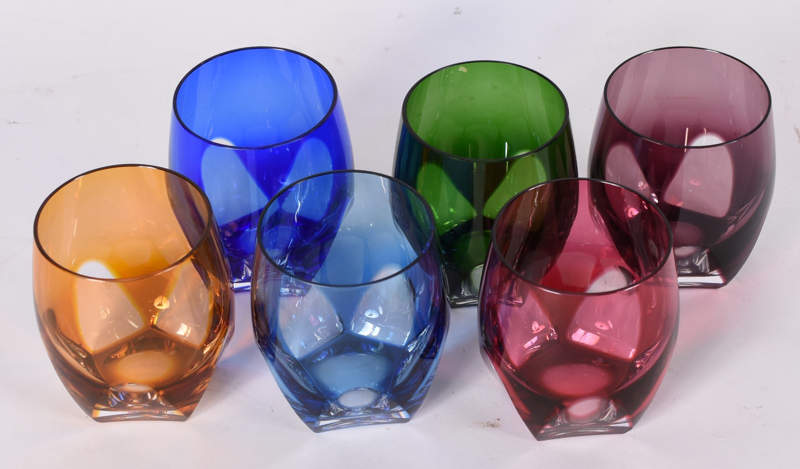 Seis copos para whisky de cristal double lapidação "dedão" em várias... - foto 3 de 4
