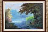 Alex Luizi (1964), Paisagem - Óleo sobre tela.