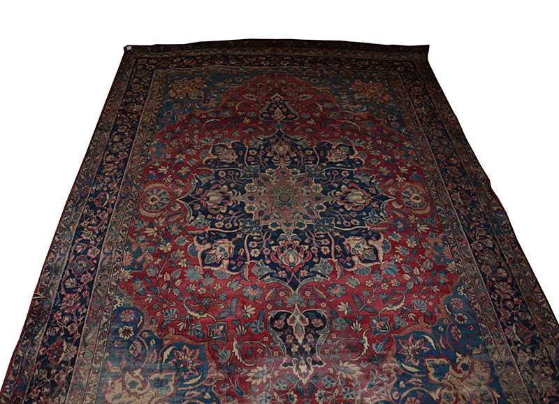 Tapete Tabriz med. 2,80 x 3,80 m. (partes rapé)
