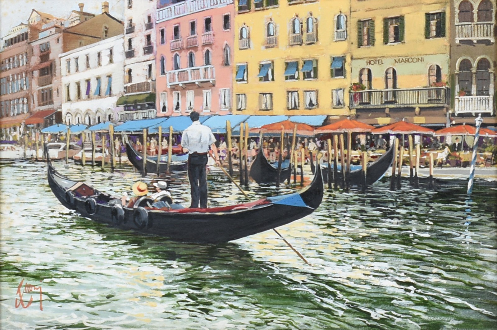Clauber Cecconi (1939), Passeio de gôndola em Veneza - foto 1 de 4