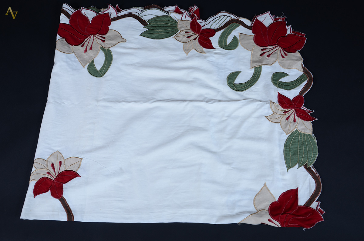 Toalha de linho med. 2,88 x 1,55 m.