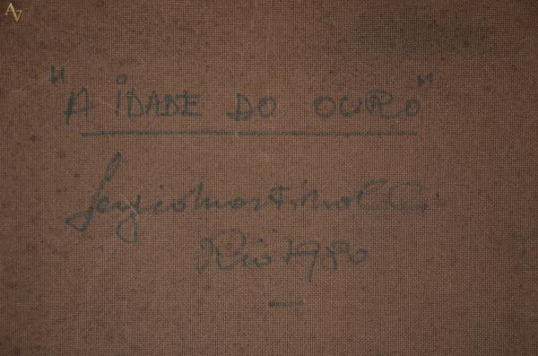 MARTINOLLI (1938) - "A idade do Ouro" - ose - 55 x 55... - foto 4 de 4