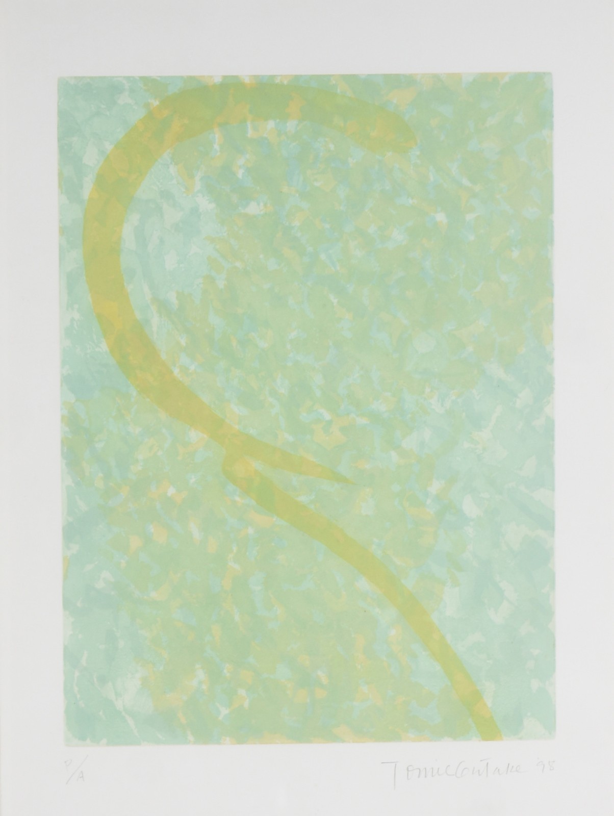 Tomie Ohtake (1913-2005), Abstrato Verde e Amarela - foto 1 de 5