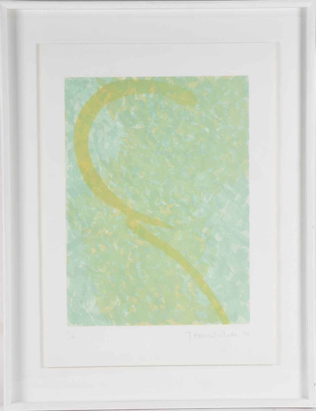 Tomie Ohtake (1913-2005), Abstrato Verde e Amarela - foto 2 de 5