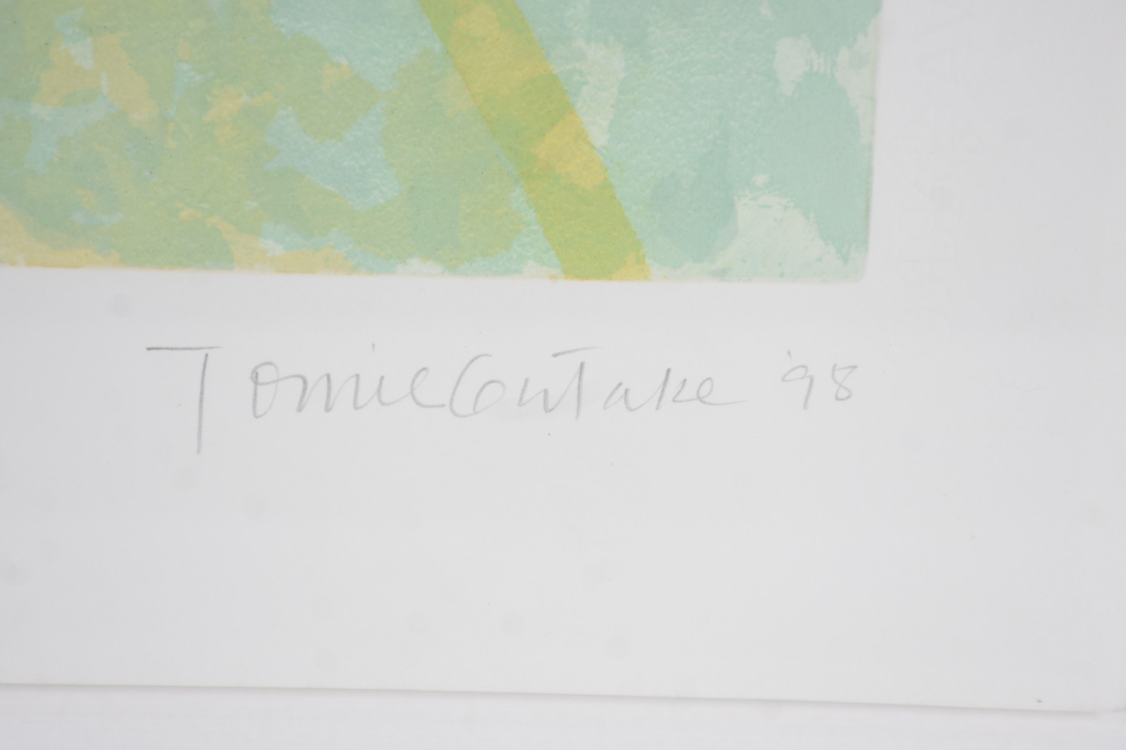 Tomie Ohtake (1913-2005), Abstrato Verde e Amarela - foto 4 de 5