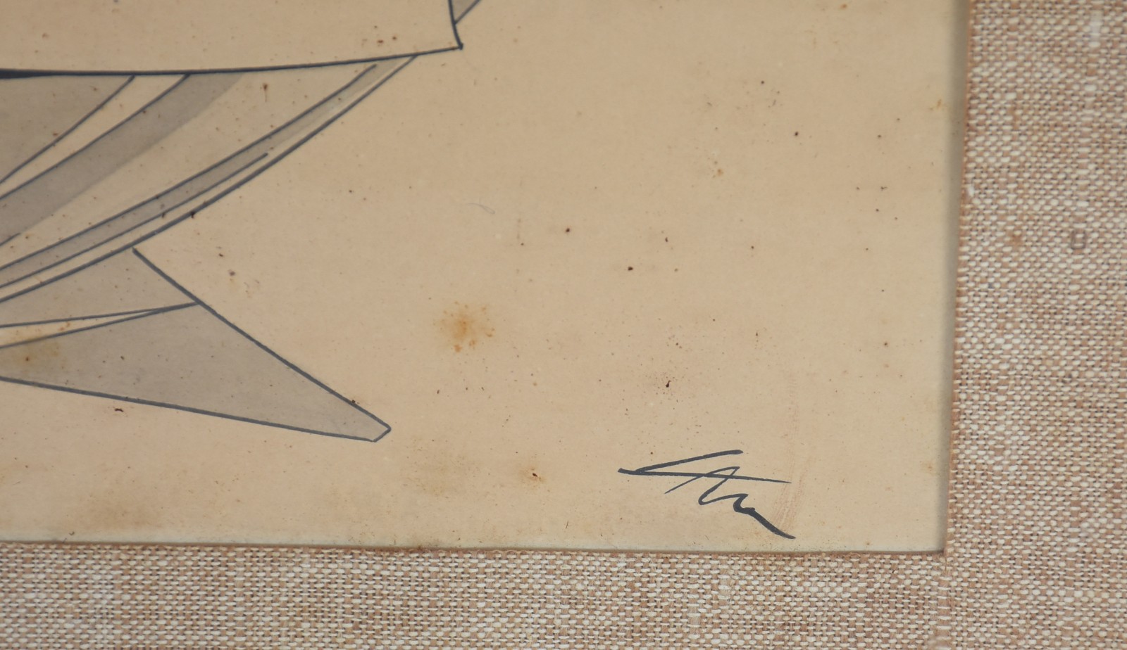 Lanfranco Vaselli (1925-2020), Retrato de Di Cavalcanti - foto 3 de 4