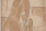 Percy Lau (1903-1972), Nú - Desenho sobre papel.