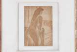 Percy Lau (1903-1972), Nú - Desenho sobre papel.
