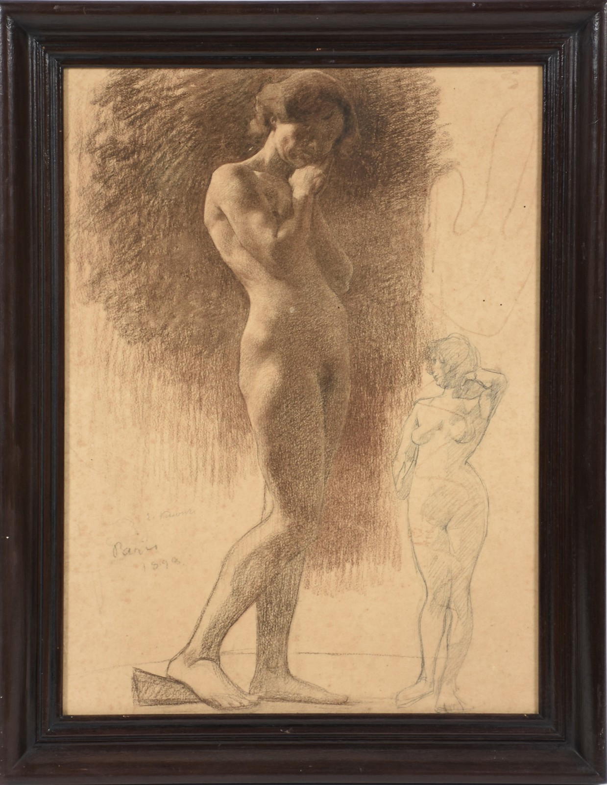 Eliseu Visconti (1866-1944), Nú feminino de pé - foto 2 de 5