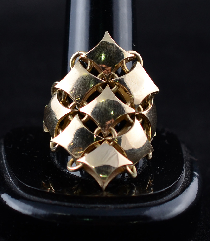 Anel de ouro 18k. Peso: 10.6g - Aro 17 - foto 2 de 2