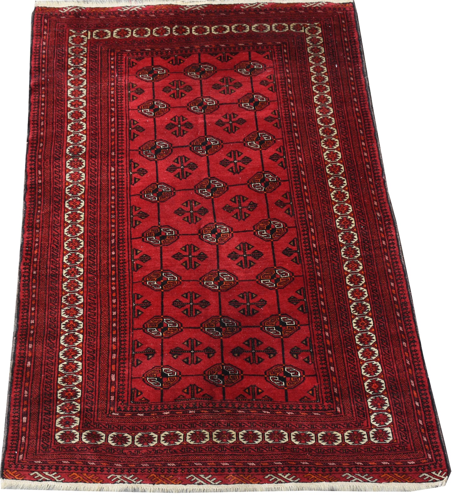 Tapete Afghan (franja desfiando). - foto 1 de 2