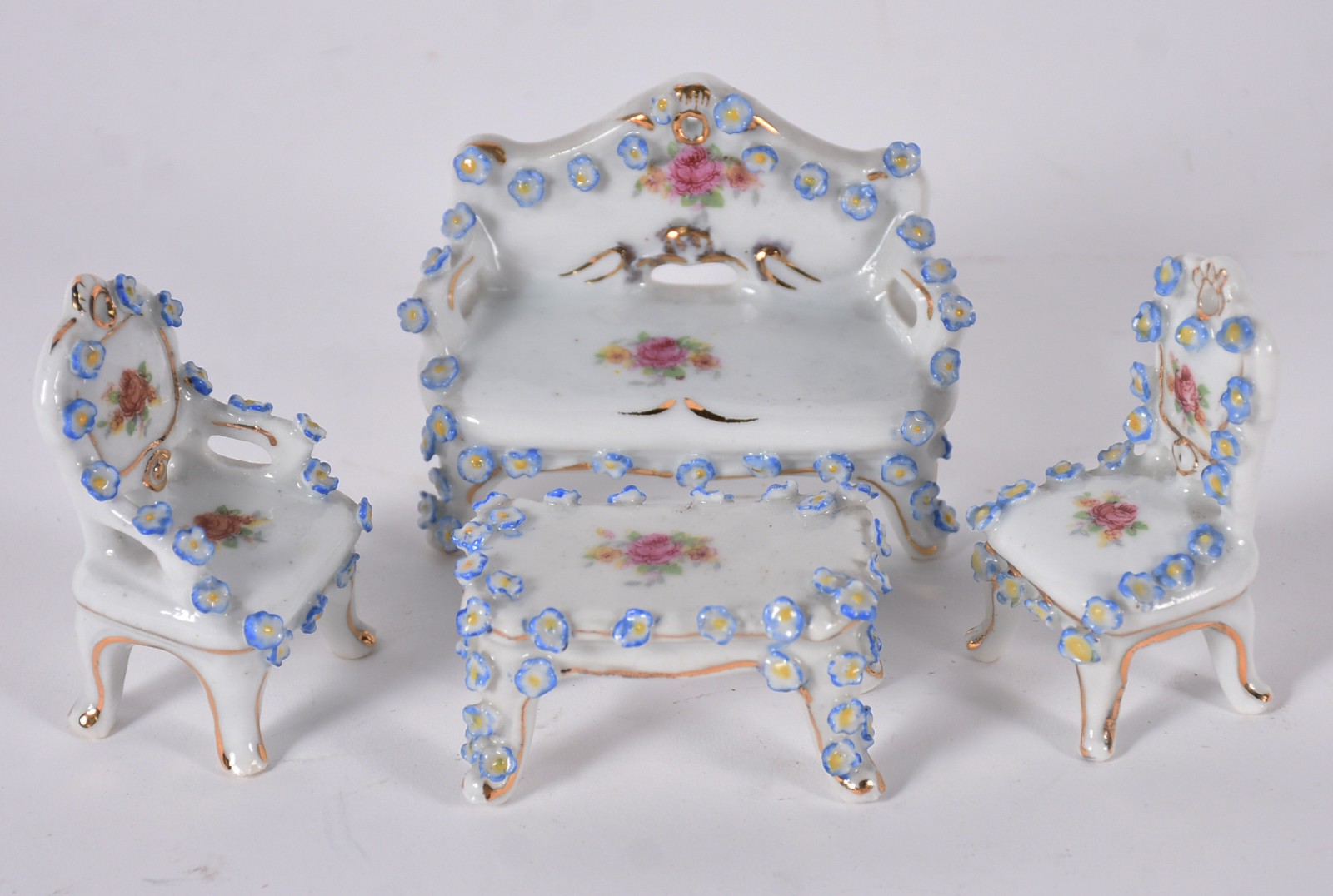 Sala de visita em miniatura de porcelana policromada VIEIRA DE... - foto 1 de 5