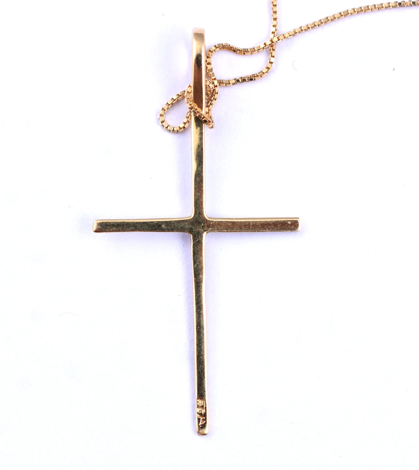 Gargantilha de ouro contraste 750 e crucifixo 3 ct (Por motivos de... - foto 6 de 6