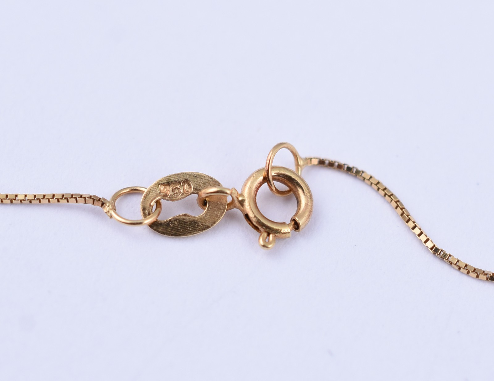 Gargantilha de ouro 18 k com pingente de madre perola feitio gota... - foto 4 de 4