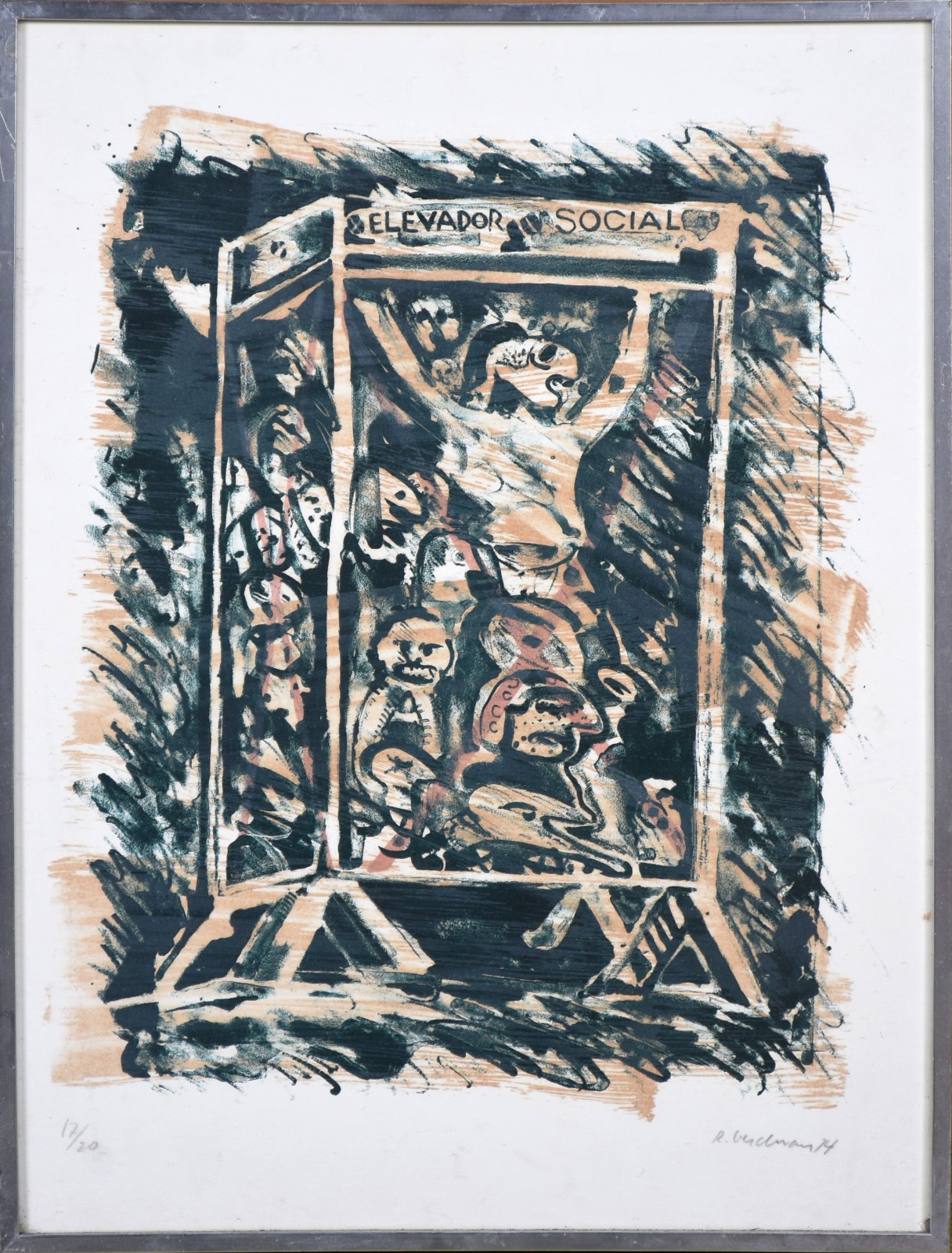  Rubens Gerchman (1942-2008), Elevador Social - foto 2 de 5