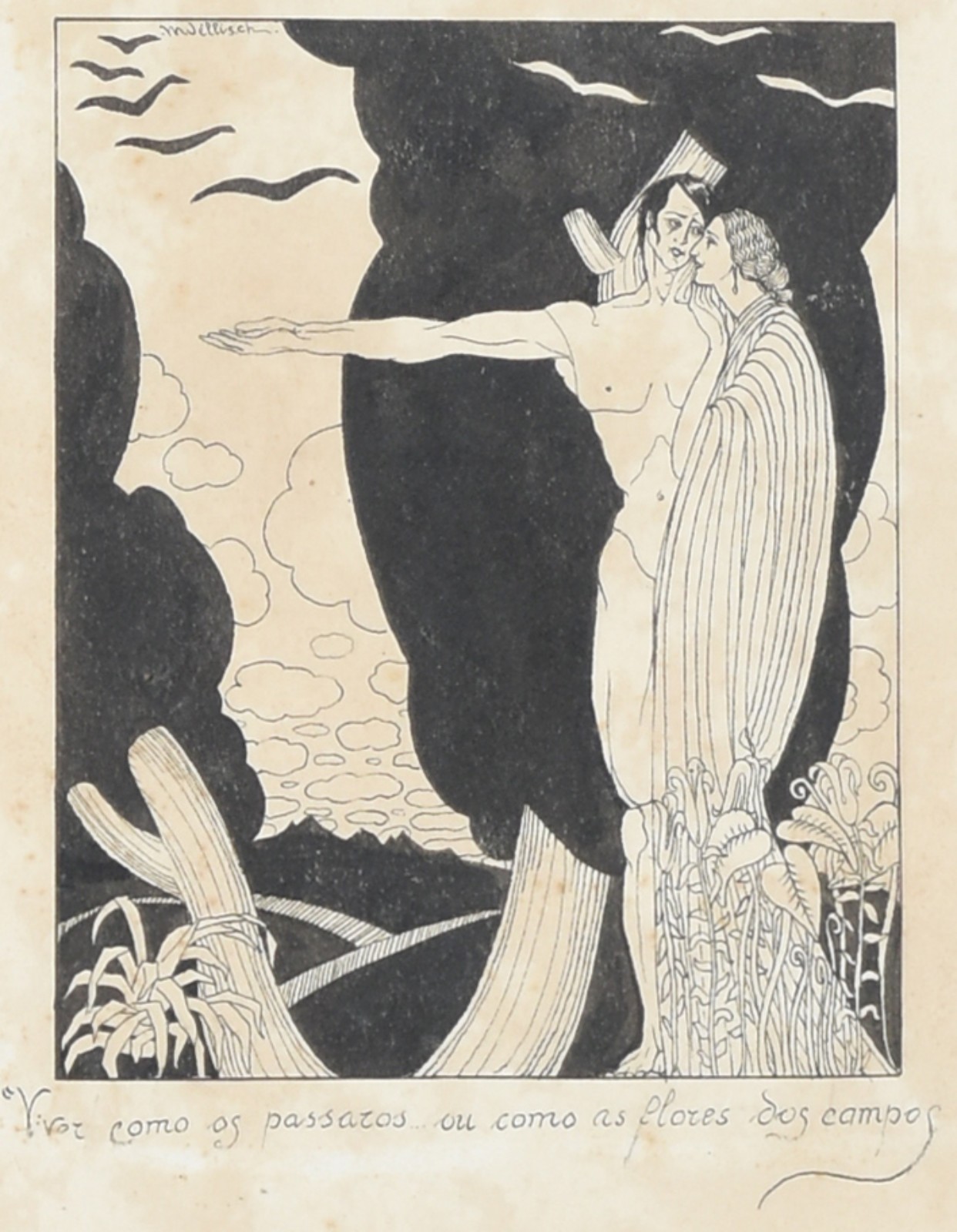 Maurício Wellisch (1905), Viver Como os Pássaros... Ou Como as Flores dos Campos - foto 1 de 4