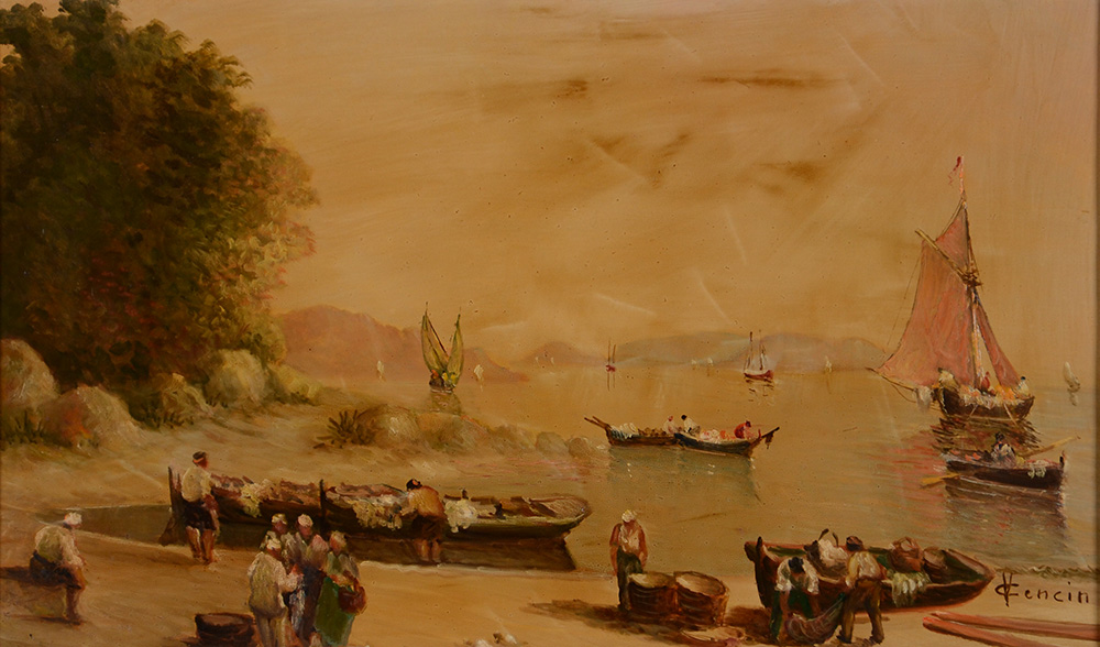 VINCENZO CENCIN - Marinha - ostcm - Medida: 30 x 50 cm. - foto 1 de 2