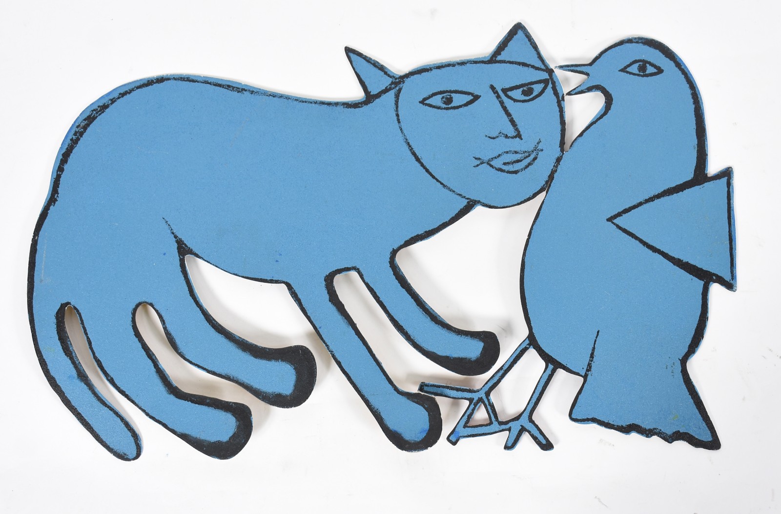 Corneille (1922-2010), Yellow Cat with a Bird - foto 3 de 4