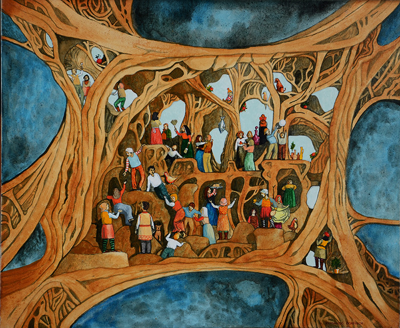 BORGERTH - Quase abstrato - ost - 38 X 46 - foto 1 de 2