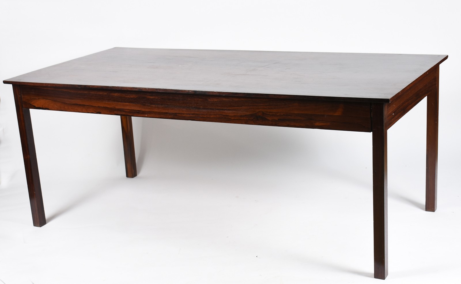 Mesa de jantar de jacarandá feitio retangular, pernas retas. - foto 1 de 4