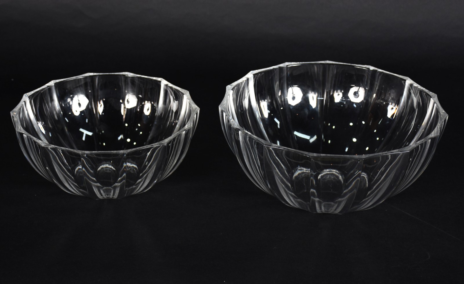 Dois bowls de cristal Nachtnann (tamanhos diferentes). - foto 1 de 4