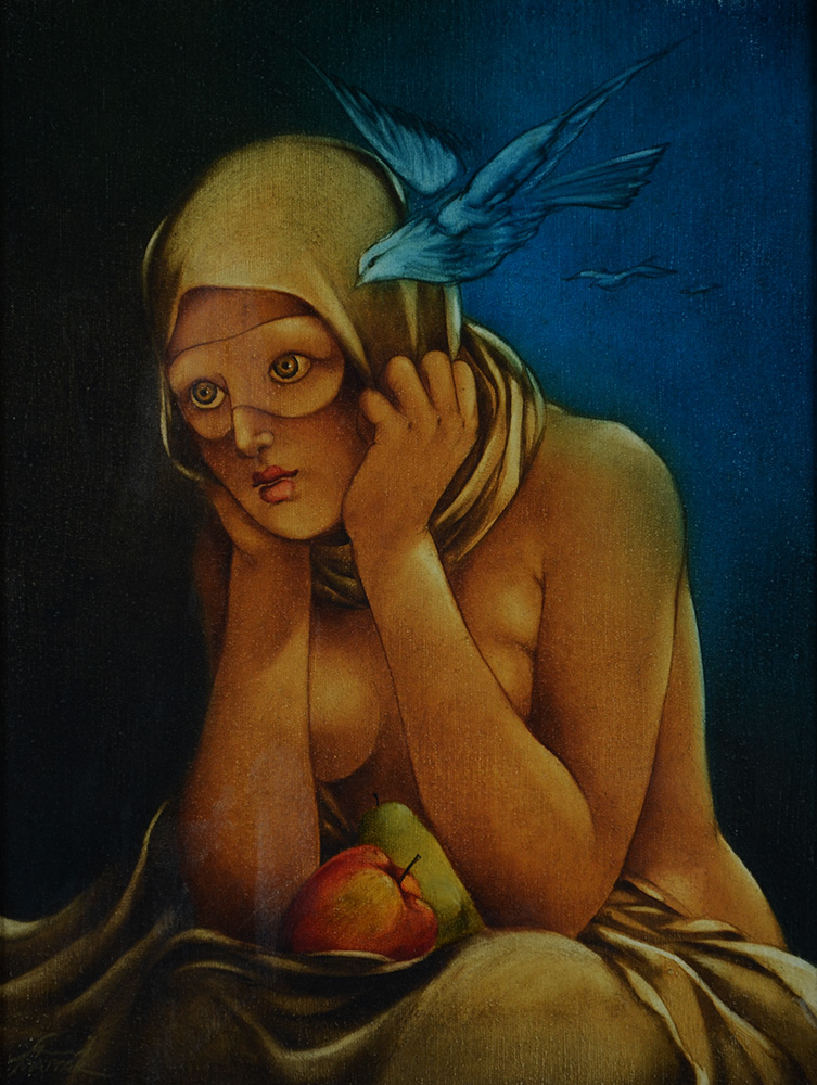 SAMI MATTAR - Figura feminina - OST - 35 x 26 - foto 1 de 2