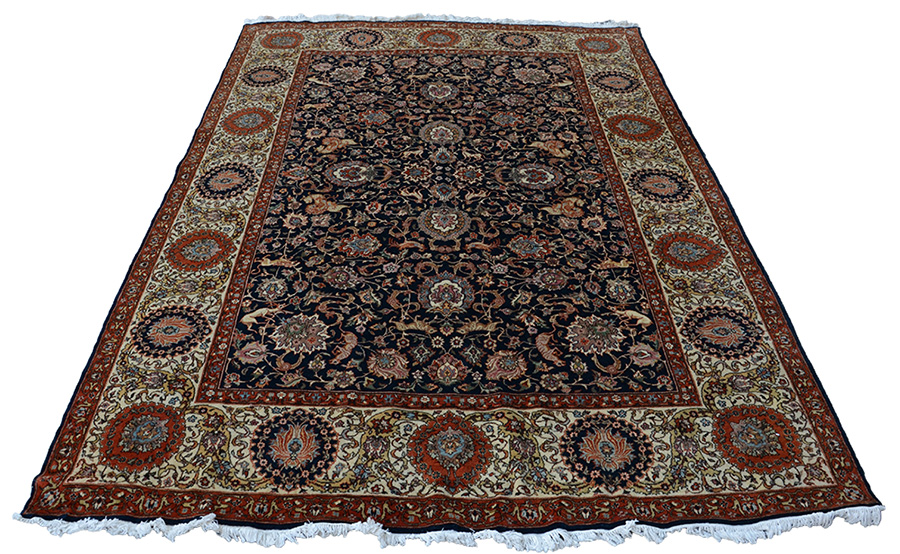 Tapete TABRIZ de caça med. 3,52 x 2,50 m.