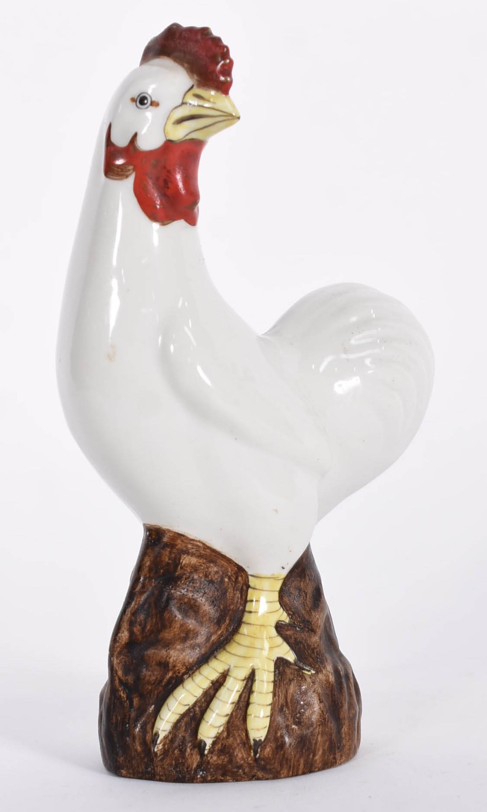 Estatueta de porcelana oriental representando galo em policromia... - foto 1 de 5
