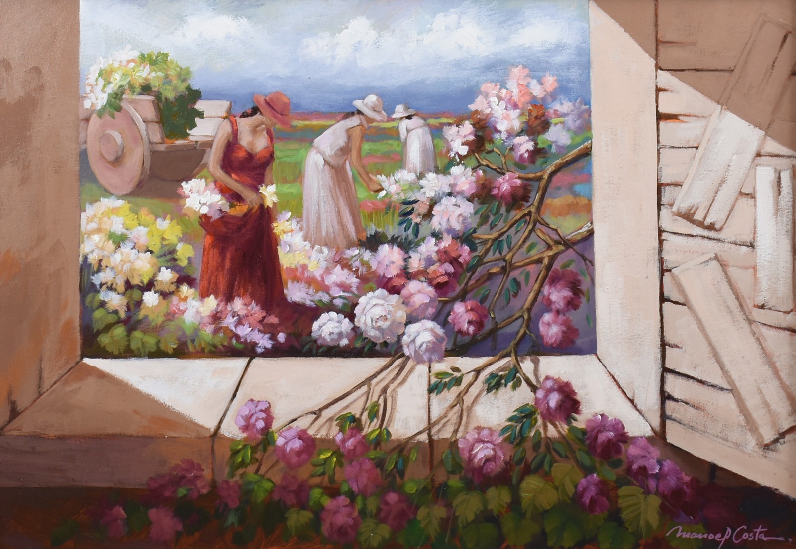 Manoel Costa (1943), Janela com Floristas - foto 1 de 4