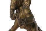 Escultura de bronze representando Ganesha, que ... - Escultura de bronze representando Ganesha, que é uma das divindades do induísmo com cabeça de elefante, e é tida como a que remove obstáculos,  ...