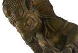 Escultura de bronze representando Ganesha, que ... - Escultura de bronze representando Ganesha, que é uma das divindades do induísmo com cabeça de elefante, e é tida como a que remove obstáculos,  ...