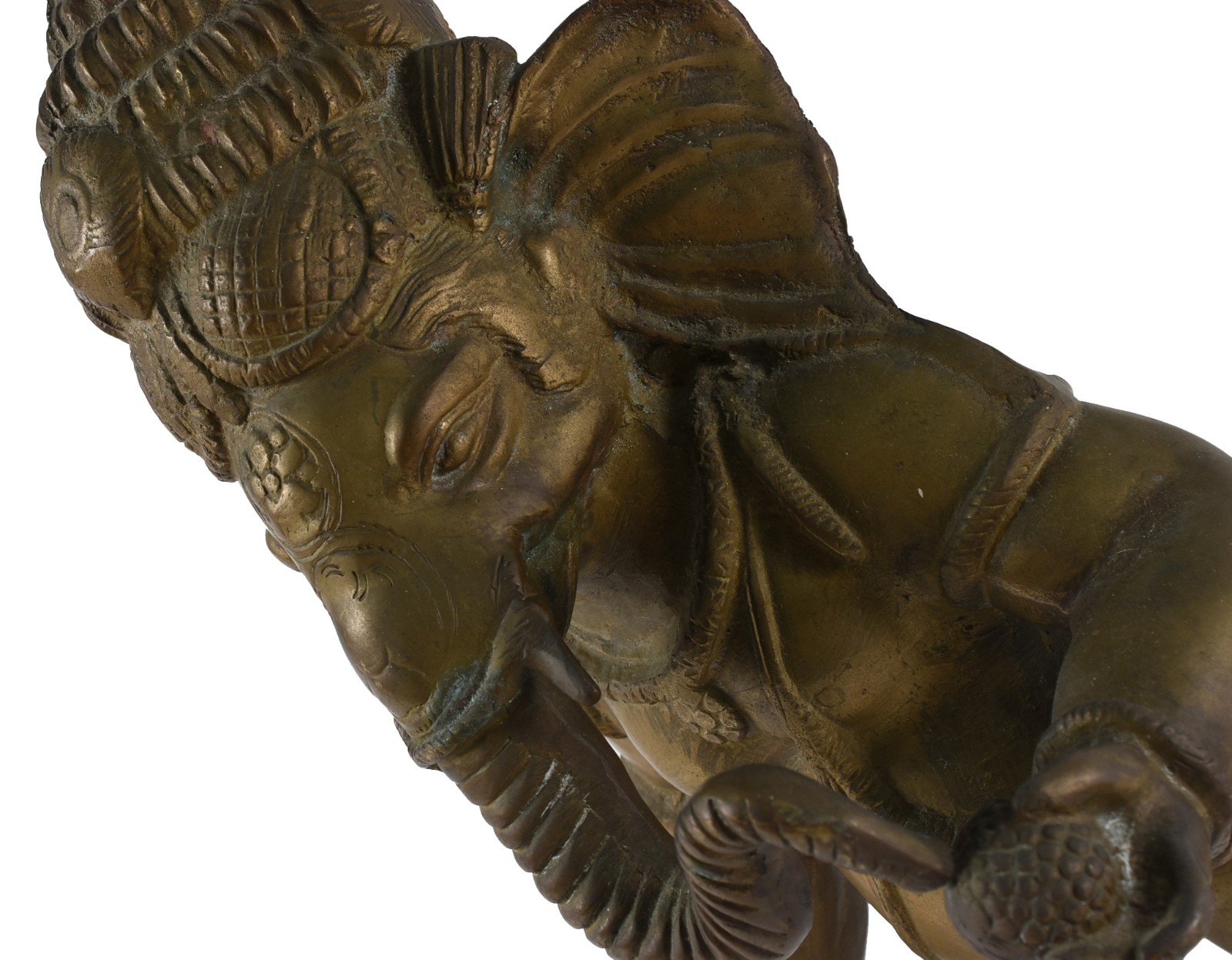 Escultura de bronze representando Ganesha, que é uma das divindades... - foto 3 de 5