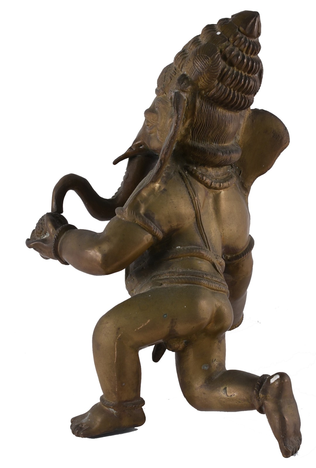 Escultura de bronze representando Ganesha, que é uma das divindades... - foto 4 de 5