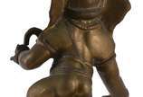 Escultura de bronze representando Ganesha, que ... - Escultura de bronze representando Ganesha, que é uma das divindades do induísmo com cabeça de elefante, e é tida como a que remove obstáculos,  ...