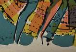Hector Carybé (1911-1997),  - Serigrafia 678/700, pequenos fungos na gravura (sem moldura).