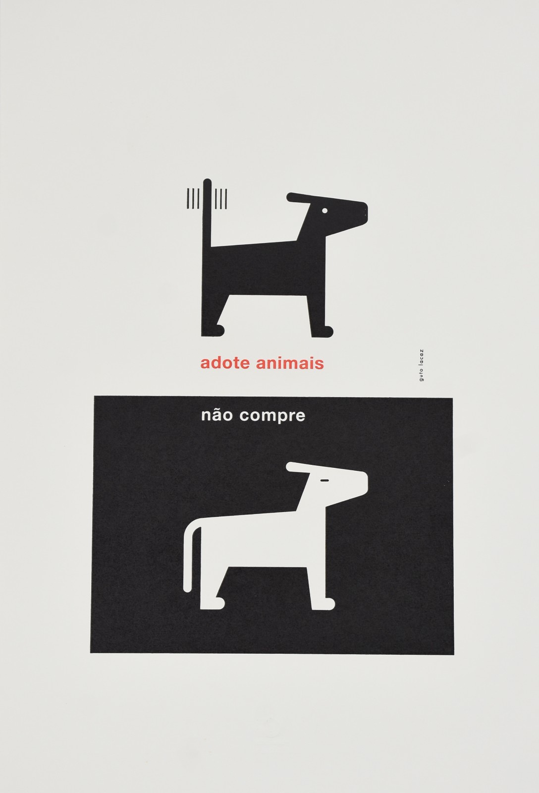 Guto Lacaz (1948), Adote animais não compre - foto 1 de 3