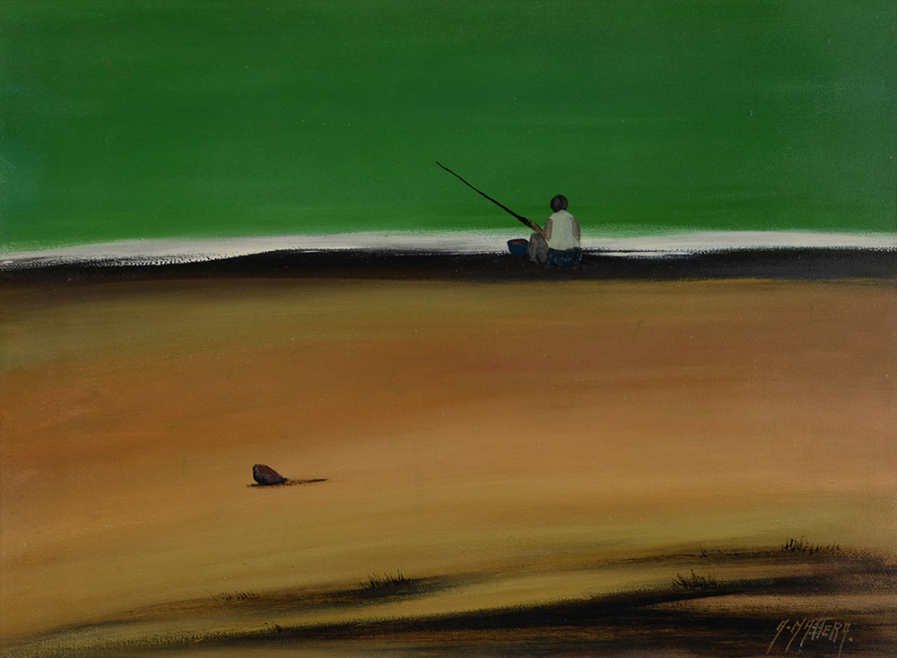 ALBERTO MATERA - Pescadores na praia - OSE - 53 x 72 - foto 1 de 2