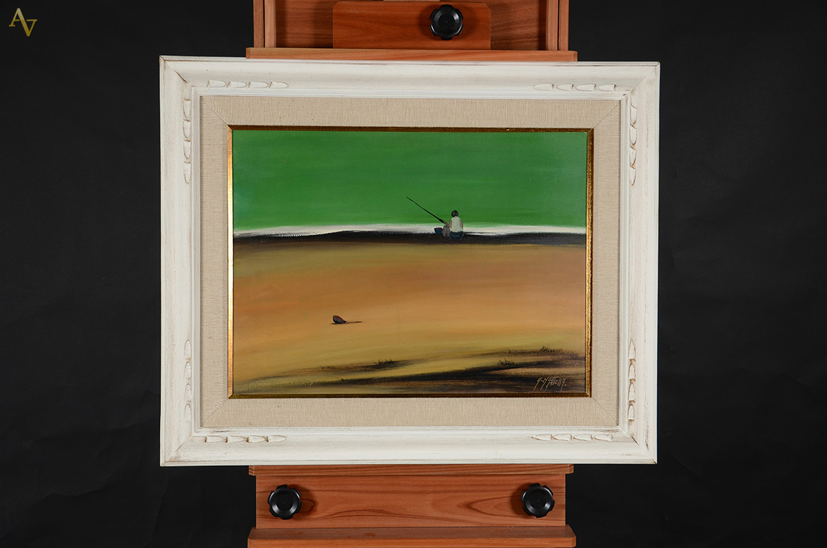 ALBERTO MATERA - Pescadores na praia - OSE - 53 x 72 - foto 2 de 2