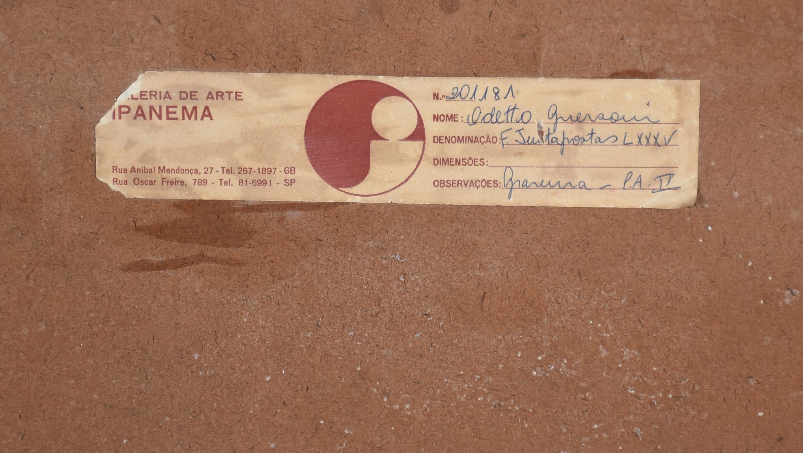 Odetto Guersoni (1924-2007), Formas Justapostas LXXXV - foto 5 de 6