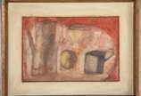 Ernesto LACERDA (1926), Natureza Morta - Vinil sobre catão.