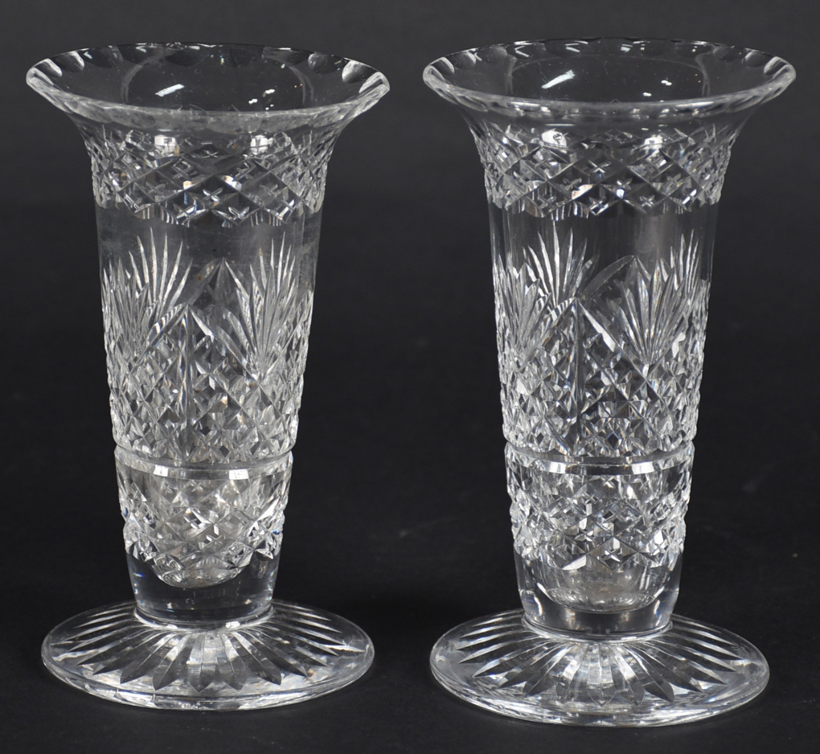 Par de solifleur de cristal. - foto 1 de 4