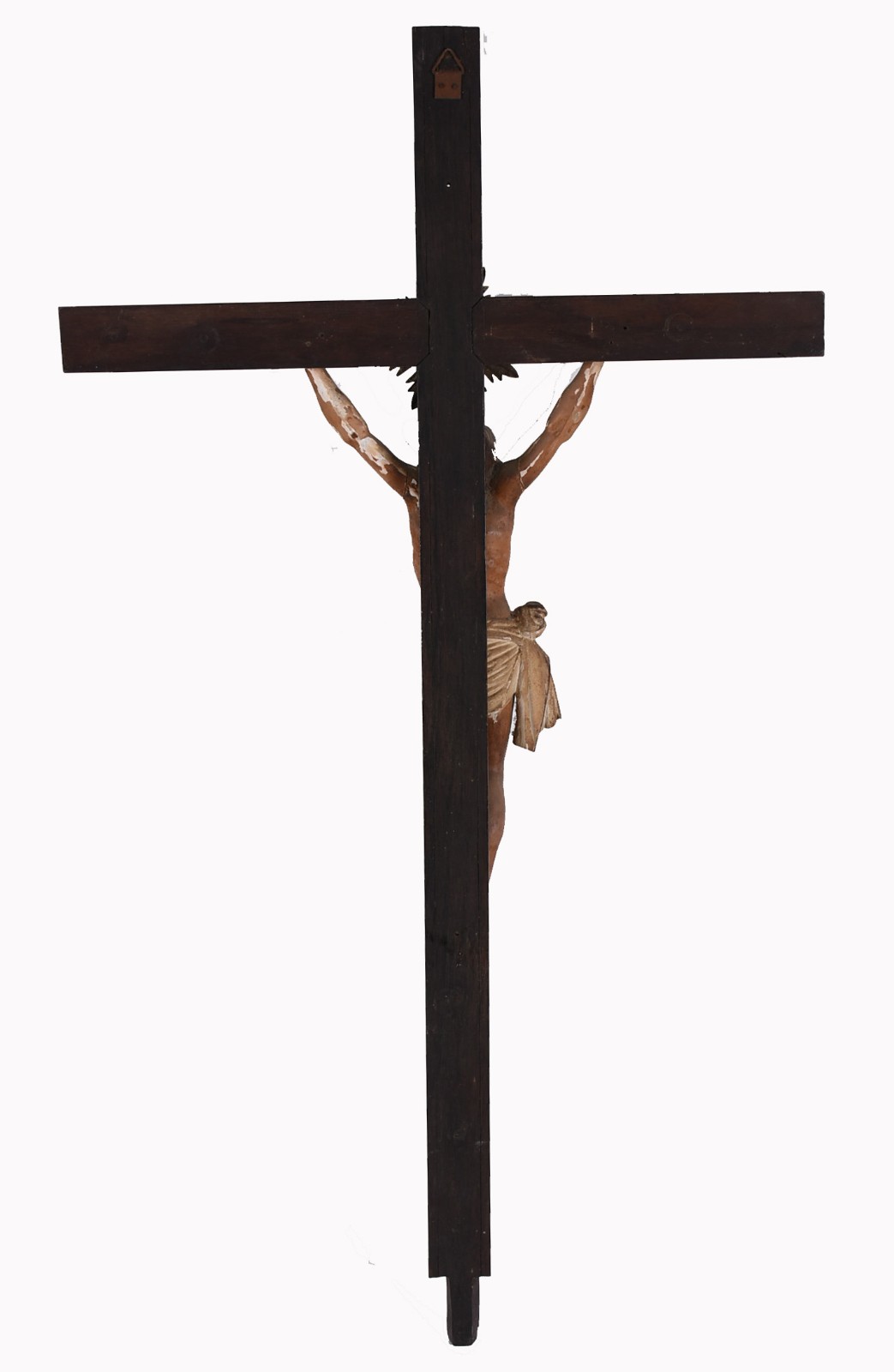 Crucifixo de madeira com figura de Cristo (uma das mãos soltas... - foto 5 de 5