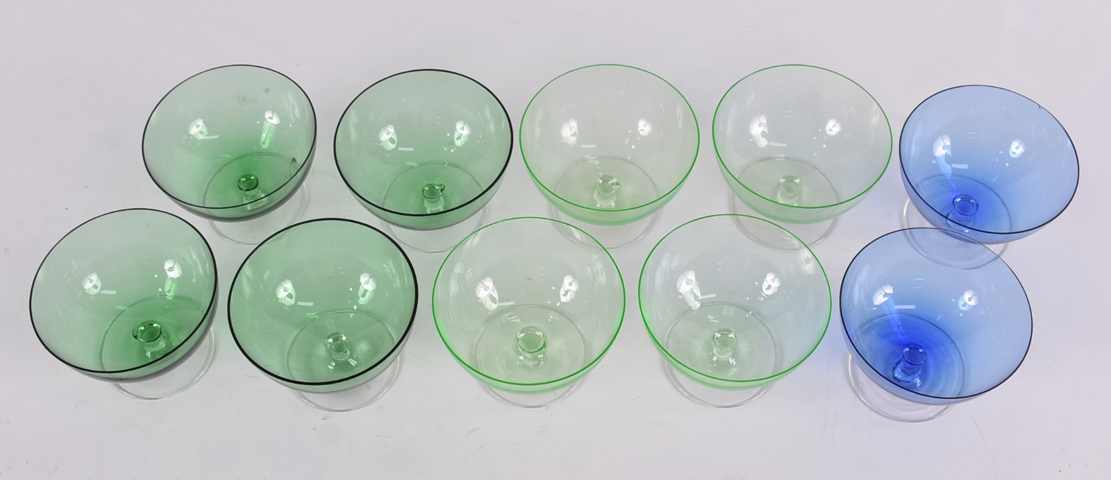 Dez taças de cristal colorido para sorvete - foto 2 de 4